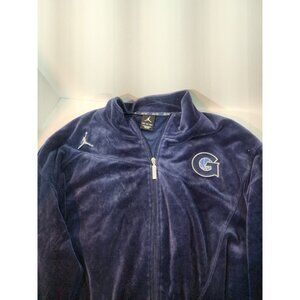 Georgetown Hoyas Jordan Nike Dri Fit Elite Full Zip Jacket Sweater 3XL Purple